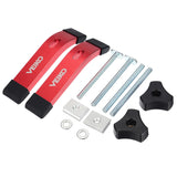 VEIKO Quick-Action T-Track Clamps (2 Pack) - Secure Workpieces for Routing, Drilling, and More